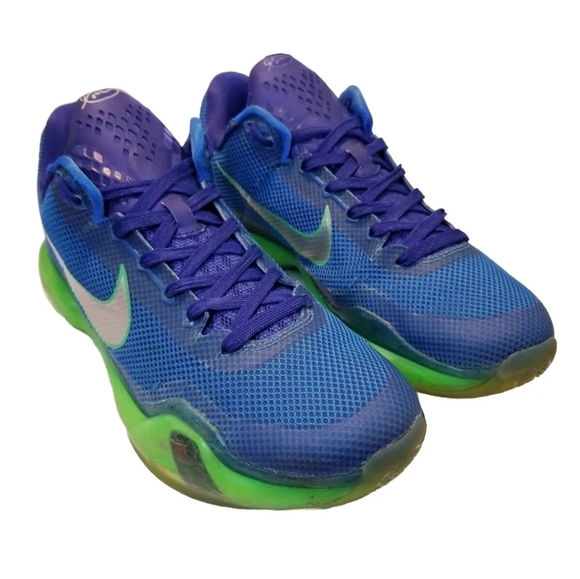 Nike Kobe X Emerald City Men Sneakers/Shoes 2015 705317-402 Sz 9.5 Blue/Green